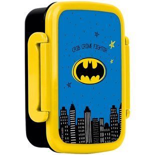 Ланчбокс Kite DC Comics DC25-160, 420 мл, чорний, жовтий, блакитний