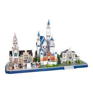 CubicFun ТРИВИМIРНА ГОЛОВОЛОМКА-КОНСТРУКТОР "CITY LINE BAVARIA"