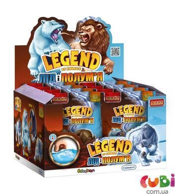 Стретч-іграшка у вигляді тварини серії "Legend of Animals Максі" &ndash; лід і плам'я (у дисплеї) (60/CN25), комбинированый