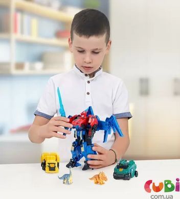 Ігровий набір Dinoster - Швидка трансформація (4 робота, аксесуари), комбінований