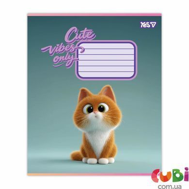 Зошит учнівський Yes "Cute vibes only" А5/24 кл. (768900)