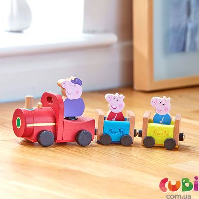 Деревянный игровой набор Peppa - ПАРОВОЗИК ДЕДУШКИ ПЕППЫ