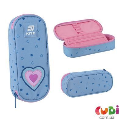 Пенал Kite Lovely K25-599-11 для девочек с ярким дизайном, комбинированый