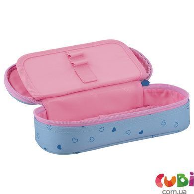 Пенал Kite Lovely K25-599-11 для девочек с ярким дизайном, комбинированый