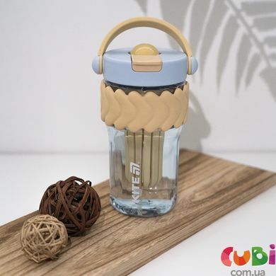Стакан для води Kite, 700 мл, бежево-блакитний (K25-1230-1)