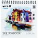 Скетчбук на спирали для акварели Kite Creative (K-1285), 21*21 см, 20 листов