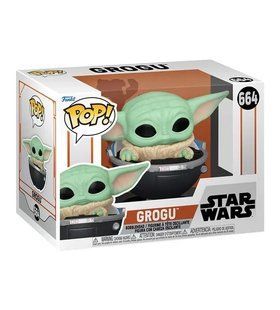 Ігрова фігурка FUNKO POP! серії "Мандалорець" - МАЛЮК ҐРОГУ У ВІЗОЧКУ, комбінований