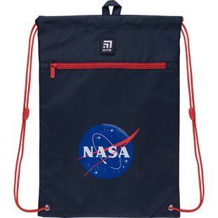 Сумка для обуви с карманом Kite Education NASA NS22-601M-1, комбинированый