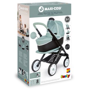 Коляска Maxi-Cosi Quinny 3 в 1. М'ята зі з'ємною люлькою, 54,5 x 38,5 x 64 см, 3+, 253120