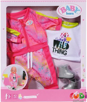 Набір одягу для ляльки Baby Born Трендовий рожевий костюм (828335)