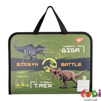 Папка портфель Yes Jurassic World хаки FC
