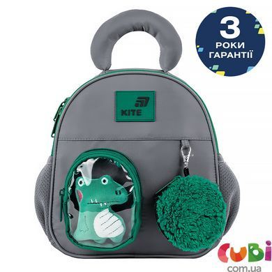 Рюкзак Kite Kids 2737 Croco Boo (K26-2737XXS-2), сірий