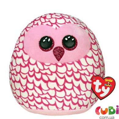 Дитяча іграшка м’яконабивна TY SQUISH-A-BOOS 39204 Сова "PINKY" 40 см