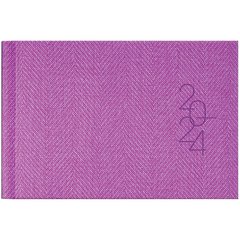 Щотижневик 2024 кишеньковий Tweed фіолетовий, 73-755 32 664