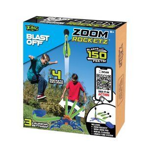 Игрушечный пускатель с ракетами - ZOOM ROCKETZ (пускатель, 3 ракеты)