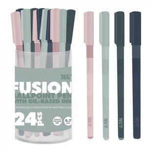 Ручка шариковая Yes "Fusion" 0,7 мм синяя (412303)