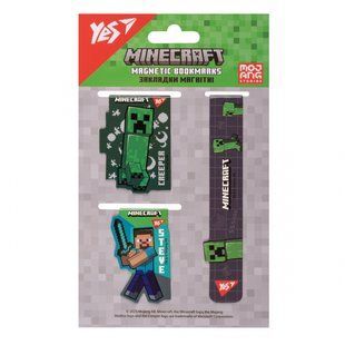 Закладки магнитные Yes "Minecraft.Boom", 3 шт (708345)