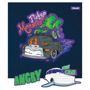 Тетрадь ученическая А5 12 линия, 1В Angry car, 766279