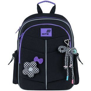Школьный рюкзак Kite Education Flower Power (K26-771S-2), Чорний