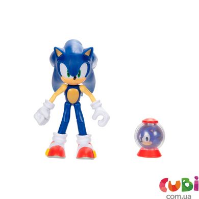 Игровая фигурка с артикуляцией SONIC THE HEDGEHOG - МОДЕРН СОНИК (10 cm, с аксессуаром)