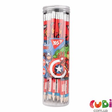 Олівець YES чорнографітний з гумкою, Marvel.Avengers