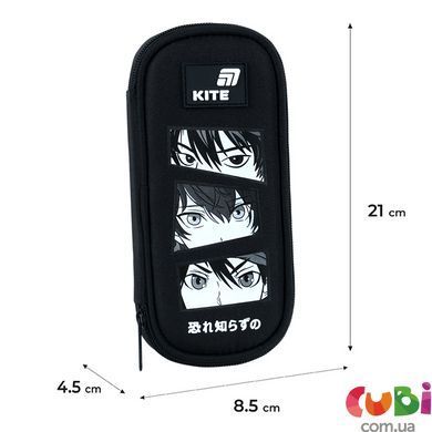 Пенал Kite 662 Anime Boy (K26-662-20), Чорний