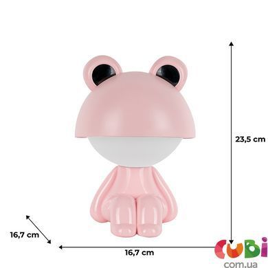 Світильник-нічник LED з акумулятором Kite Cute Froggy K25-316-3-2, рожевий