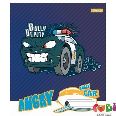 Тетрадь ученическая А5 12 линия, 1В Angry car, 766279