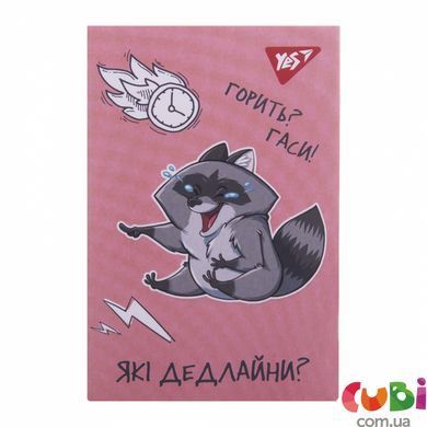 Блокнот YES А7/48 кл клей Smart raccoon (152107)