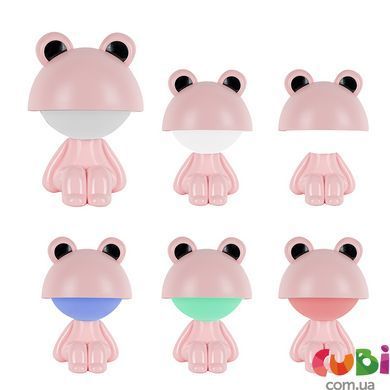 Світильник-нічник LED з акумулятором Kite Cute Froggy K25-316-3-2, рожевий