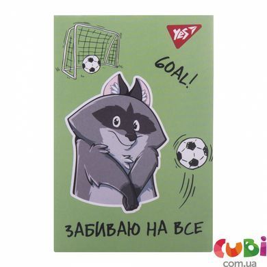 Блокнот YES А7/48 кл клей Smart raccoon (152107)