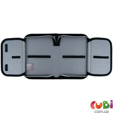 Пенал Kite 1 отделение, 2 отворота, без наполнения 622 Black&Silver (K26-622-5), Чорний