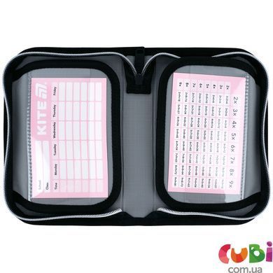 Пенал Kite 1 отделение, 2 отворота, без наполнения 622 Black&Silver (K26-622-5), Чорний