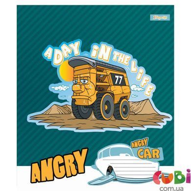 Тетрадь ученическая А5 12 линия, 1В Angry car, 766279