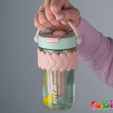 Стакан для води Kite, 700 мл, м'ятно-рожевий (K25-1230-3)