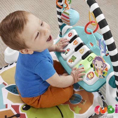 Килимок-ігровий центр блакитний Натискай та грай з технологією Smart Stages (англ.) Fisher, HWY58