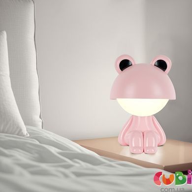 Світильник-нічник LED з акумулятором Kite Cute Froggy K25-316-3-2, рожевий