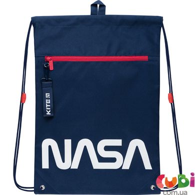 Сумка для обуви с карманом Kite Education NASA NS22-601M-2, Синій