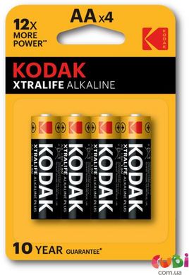 Батарейка KODAK XTRALIFE LR06 1x4 шт. блистер (30952027)
