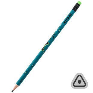 Карандаш графитный трехгранный с резинкой Kite Next Level (K26-046-2)