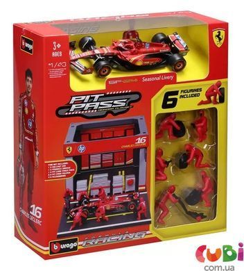 Игровой набор - Pit Pass Ferrari SF-24 (1:43) (18-36862 (#16))