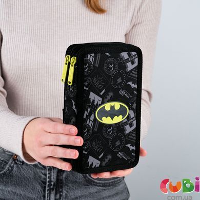 Пенал без наповнення Kite DC Batman DC25-623, 2 відділення, комбінований