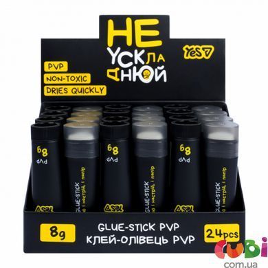 Клей-карандаш Yes 8г PVP треугольный "Не усложняй!" (320308)