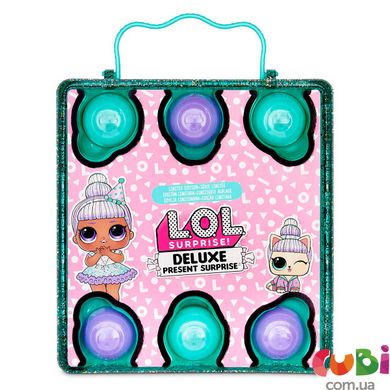 Игровой набор с эксклюзивной куклой L.O.L. SURPRISE! серии Present Surprise - Суперподарок (бирюзовый) (570707)