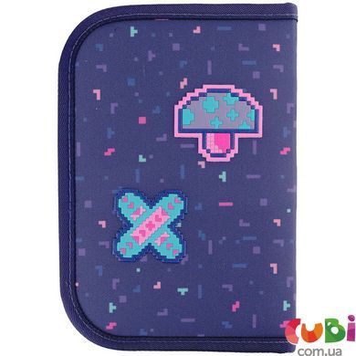 Пенал Kite 1 від., 2 відв., з наповненням 622H Pixel Love