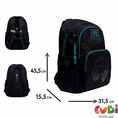 Рюкзак шкільний YES TS-47 Optic Headphones LED (550103), комбінований