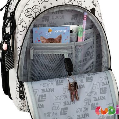 Рюкзак Kite Education teens 8001M HK (HK26-8001M), Бежевый