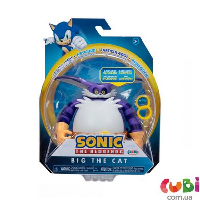 Игровая фигурка с артикуляцией SONIC THE HEDGEHOG - МОДЕРН КОТ БИГ (10 cm, с аксессуаром)