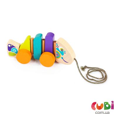 Деревянная игрушка CUBIKA Рыбка-каталка (13630)