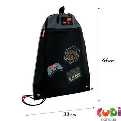Сумка для взуття Kite 601M Game Zone (K26-601M-46), Чорний
